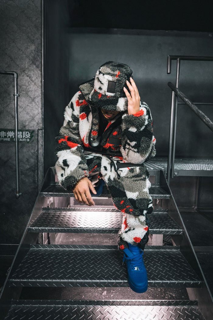 "Camo" Fleece Bucket Hat