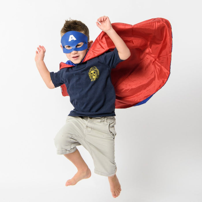 captain america cape and mask set - letsdressup.com.au - Boys Dress Ups