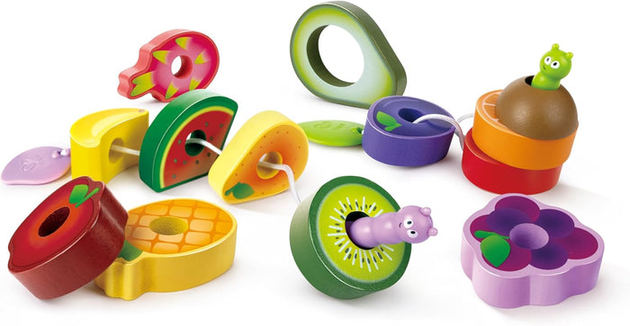 Contents of the Caterpillar Fruit Feast Set on a white background.