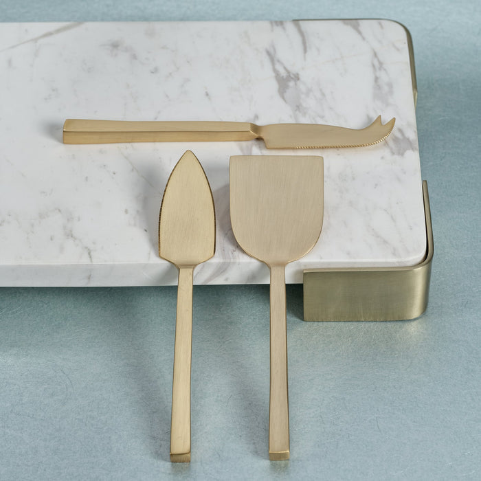 Cheese Slicer and Server Set - Gold - Cheese Knives by Carlyle Avenue