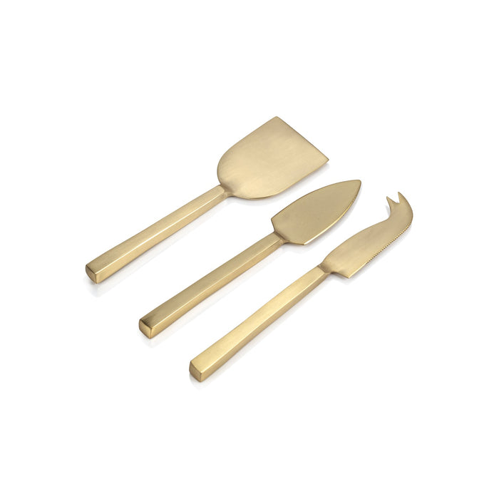 Cheese Slicer and Server Set - Gold - Cheese Knives by Carlyle Avenue