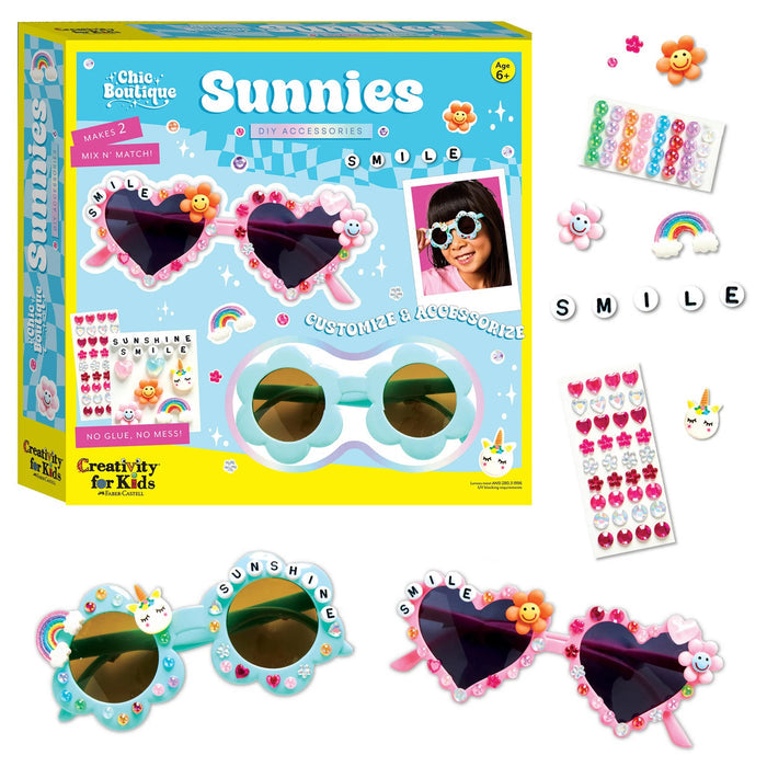 Contents of Chic Boutique Sunnies on a white background.