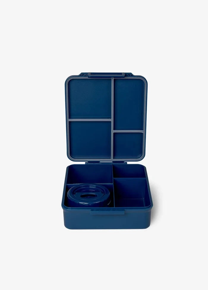 Citron Dino Grand 4-Compartment Lunch Box with Insulated Food Jar