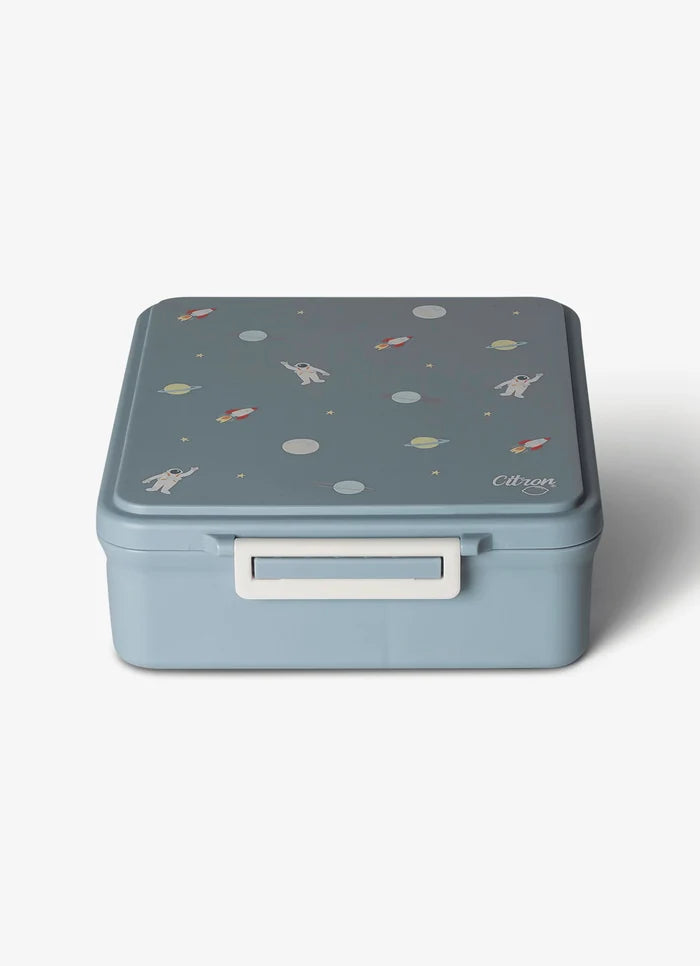 Citron Spaceship Grand Compartment Lunch Box with Food Jar