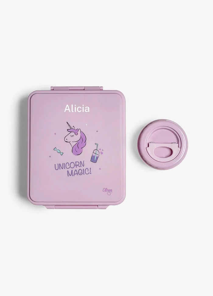 Citron Stormy Unicorn Magic Grand Lunch Box with Insulated Food Jar