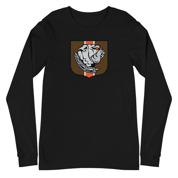 Cleveland Browns Dawg Crest, Unisex Long Sleeve Tee
