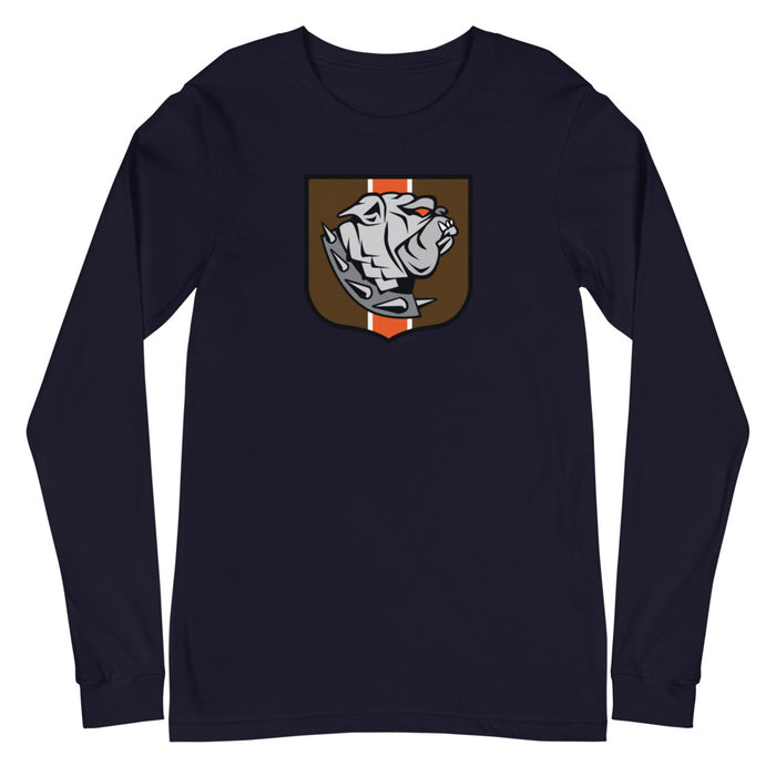 Cleveland Browns Dawg Crest, Unisex Long Sleeve Tee