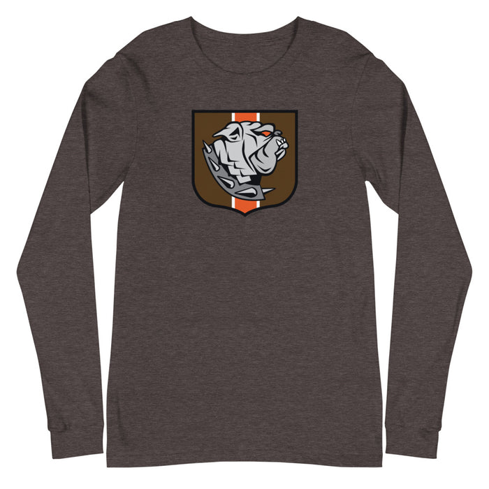 Cleveland Browns Dawg Crest, Unisex Long Sleeve Tee
