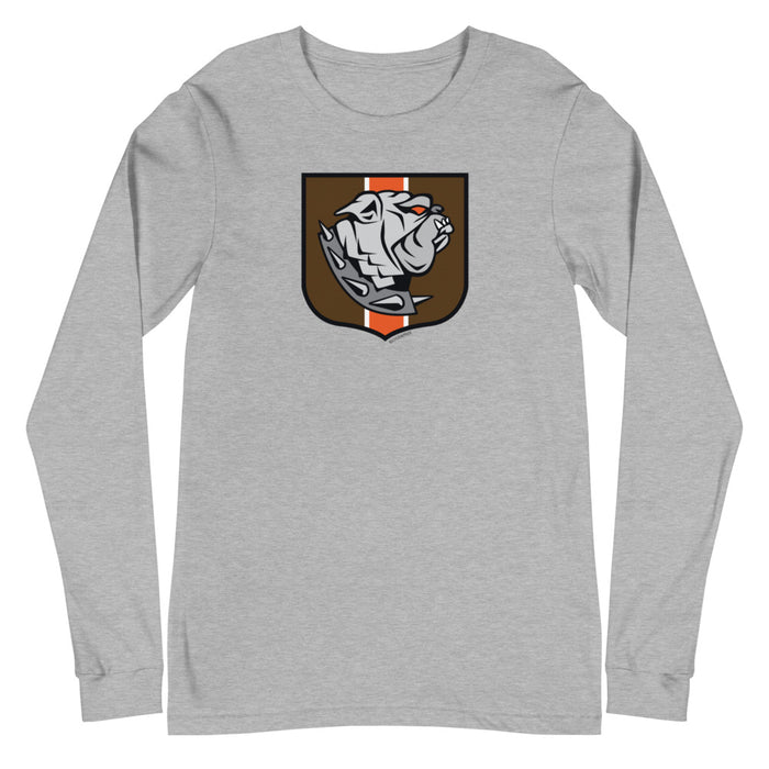Cleveland Browns Dawg Crest, Unisex Long Sleeve Tee