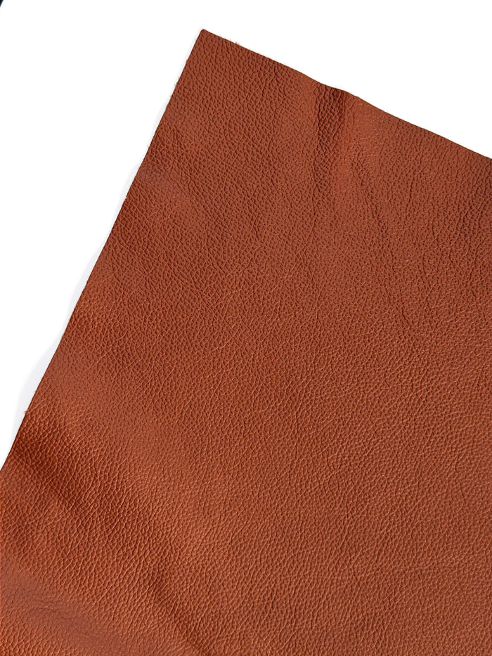 Cognac Upholstery Cowhide, 12 × 24 in alternate view showing color and surface finish