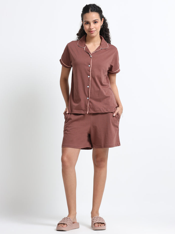 Comfy Cocoa Shorts Set