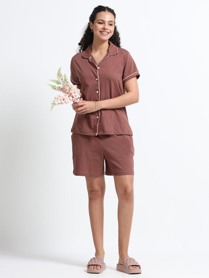 Comfy Cocoa Shorts Set