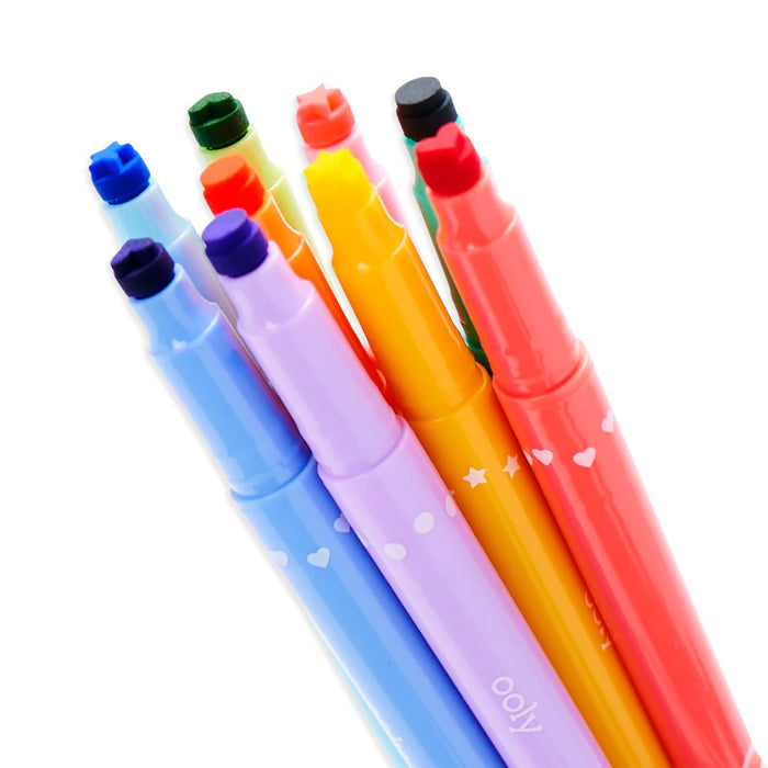 Confetti Stamp Double Ended Markers