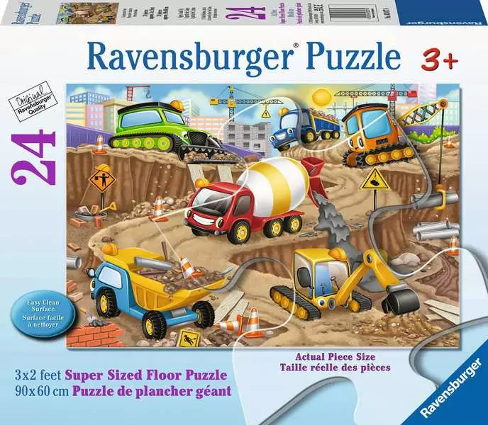 Construction Fun 24pc Floor Puzzle