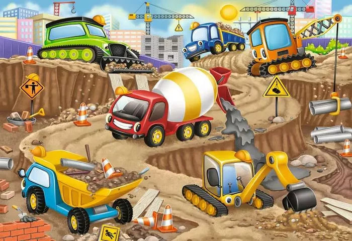 Construction Fun 24pc Floor Puzzle