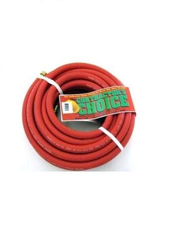 Contractor's Choice 3/4 x 25 ft Premium Red Rubber Garden Hose - Factory Direct Hose