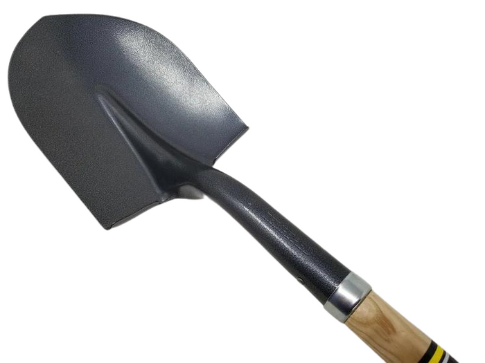 CREW Round Point Shovel, 29″ Wood Handle & Poly D-Grip-Wolverine Tools-Atlas Preservation