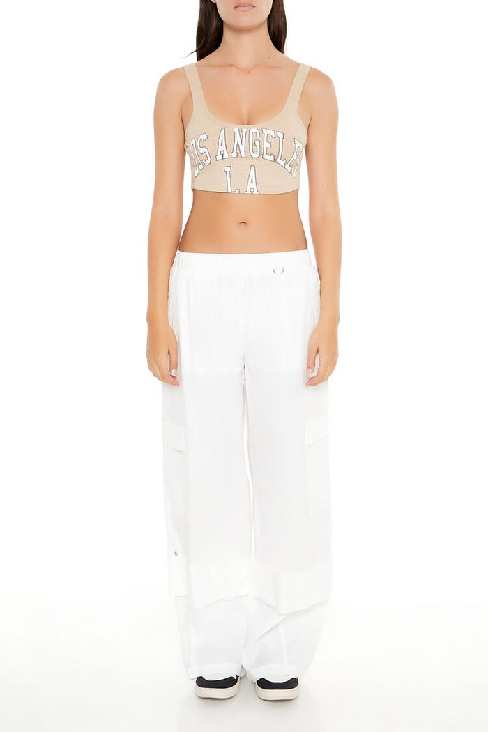 Cropped Los Angeles Graphic Tank Top