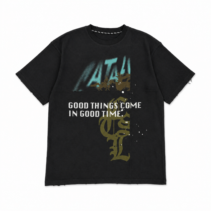 CROSS TEE 'HORSE & MOTORCYCLE'