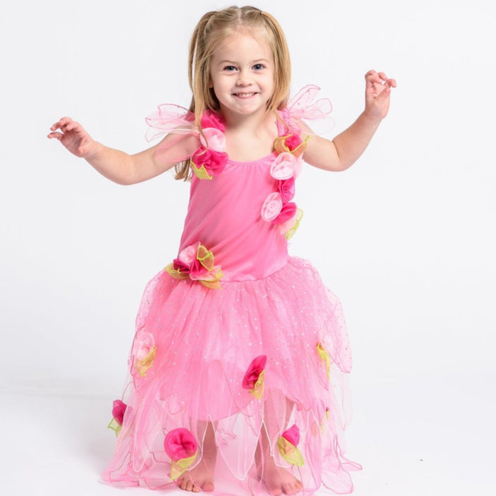 Crystal Fairy Dress Light Pink - letsdressup.com.au - Girls Dress Ups