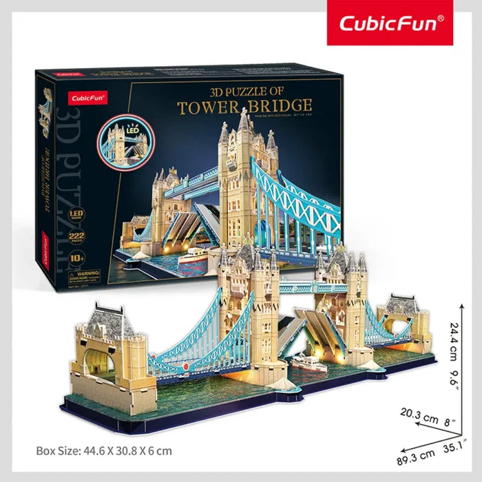 CubicFun 3D LED Puzzles Tower Bridge 222-pieces