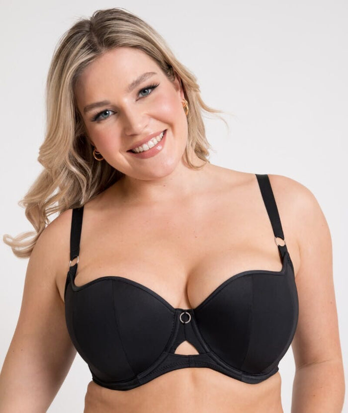 Curvy Kate Boost Me Up Padded Balcony Bra - Black Bras