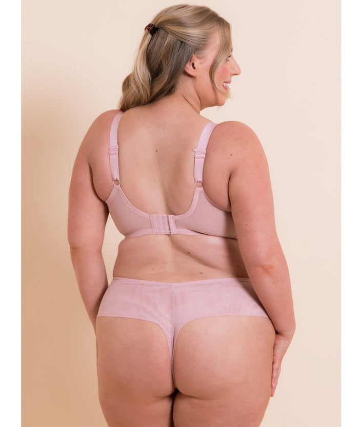Curvy Kate Flare Full Plunge Side Support Multiway Bra - Rose Sparkle
