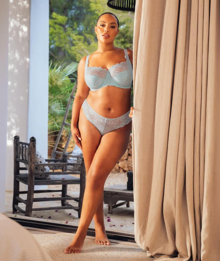 Curvy Kate Lovelace Brazilian Brief - Pale Mint