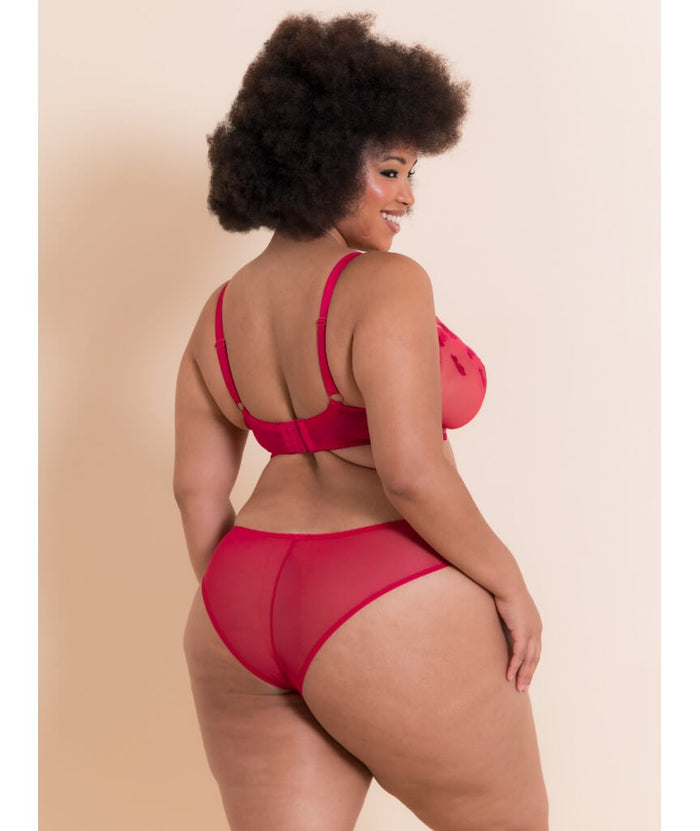 Curvy Kate Pucker Up Deep Plunge Bra - Lipstick Red