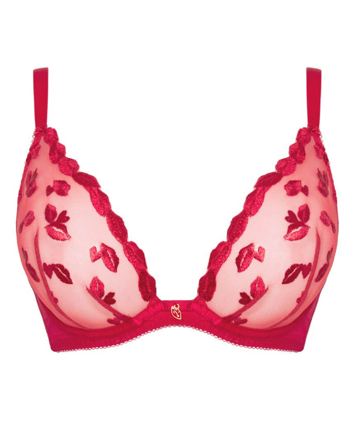 Curvy Kate Pucker Up Deep Plunge Bra - Lipstick Red