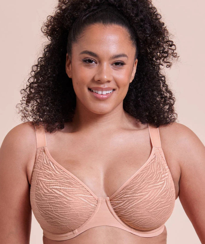 Curvy Kate Smoothie Lace Moulded Balcony Bra - Latte