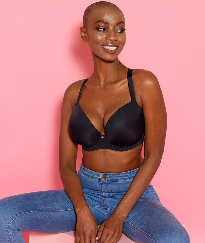 Curvy Kate Smoothie T-Shirt Plunge Bra - Black Bras