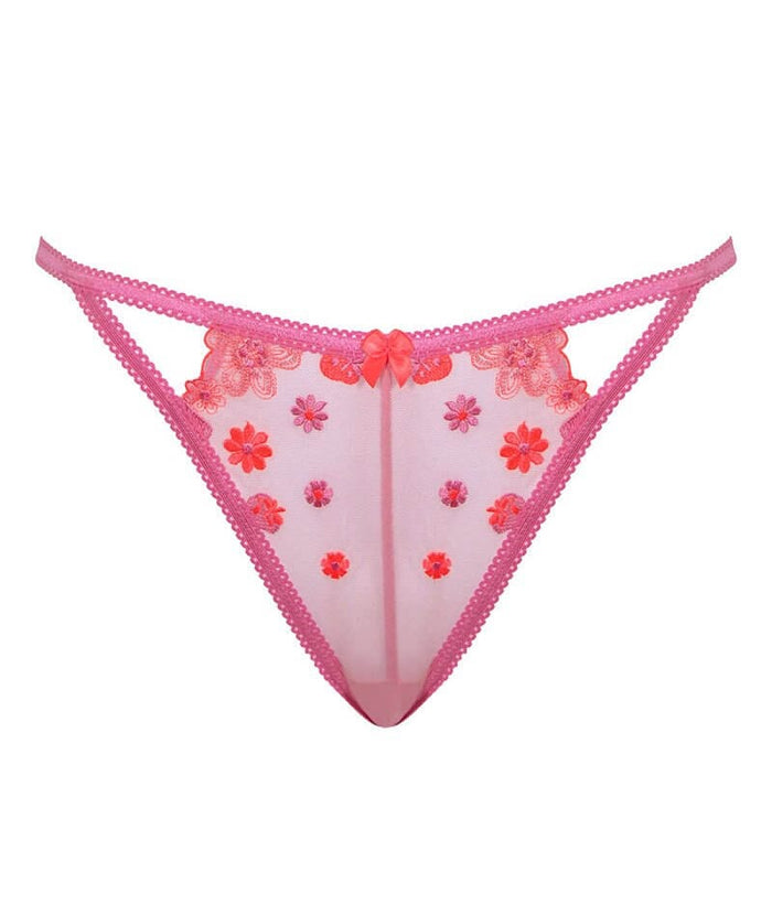 Curvy Kate Strawberry Crush Brazilian Brief - Pink Multi Knickers