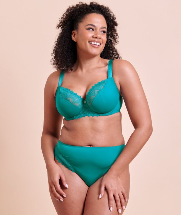 Curvy Kate Wild One Brazilian Brief - Teal Blue