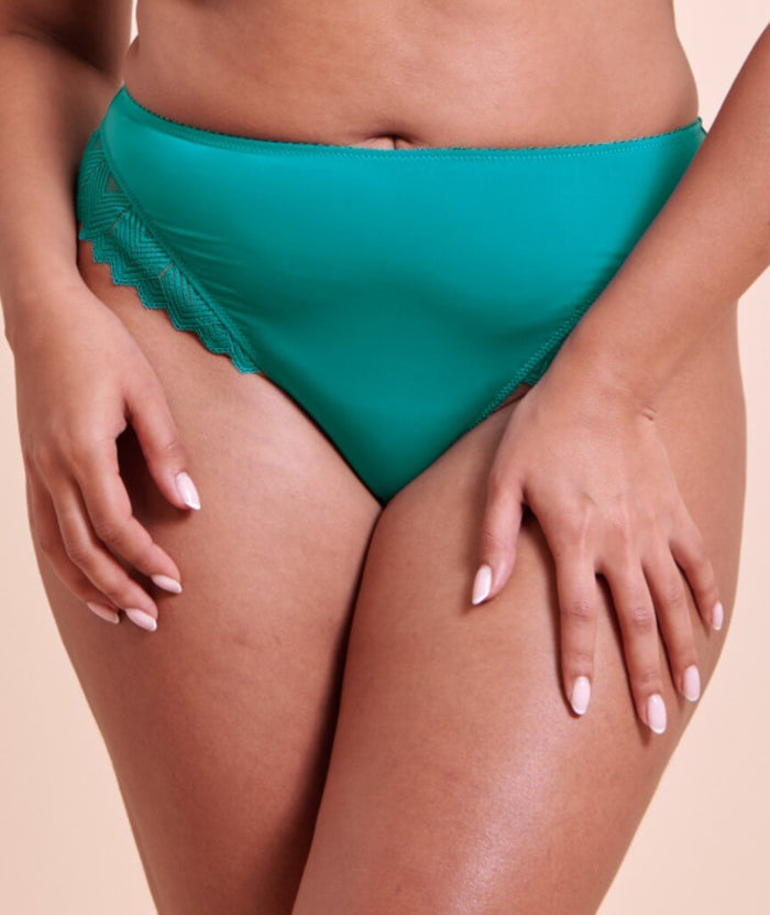 Curvy Kate Wild One Brazilian Brief - Teal Blue