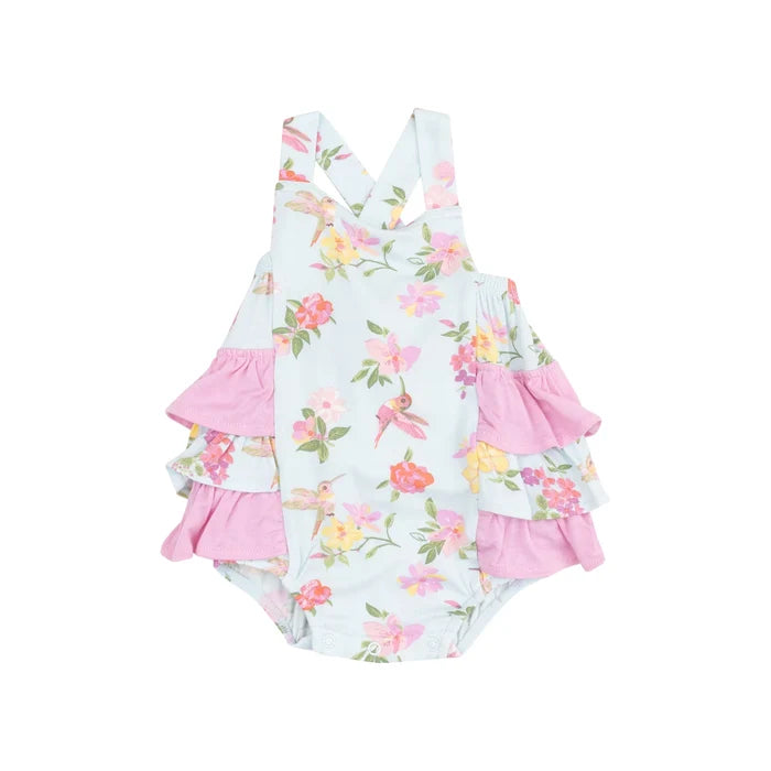 Cute Hummingbirds | Ruffle Sunsuit