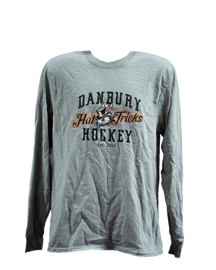 Danbury Hat Tricks Gray Long Sleeve T Shirt