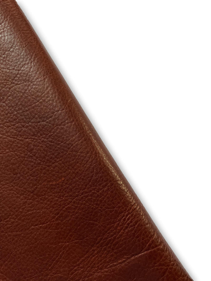 Saddle-style distressed cowhide shown in a full product view
