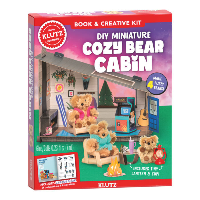 Klutz DIY Miniature Cozy Bear Cabin book and creative kit packaging