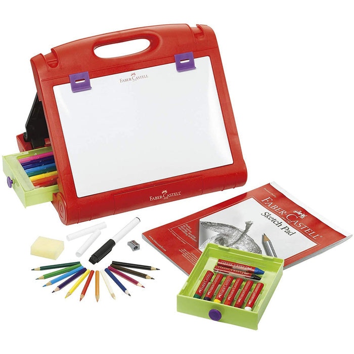 Contents of the Travel Easel on a white background