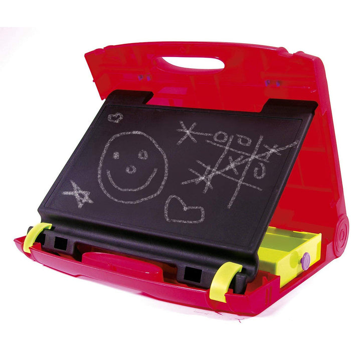 Travel Easel chalkboard on a white background