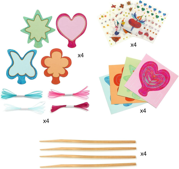 Contents of DIY Wand Kit on a white background