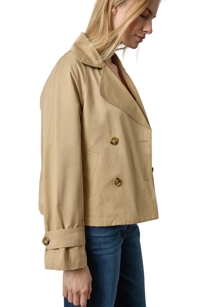 Double Breasted Short Trench