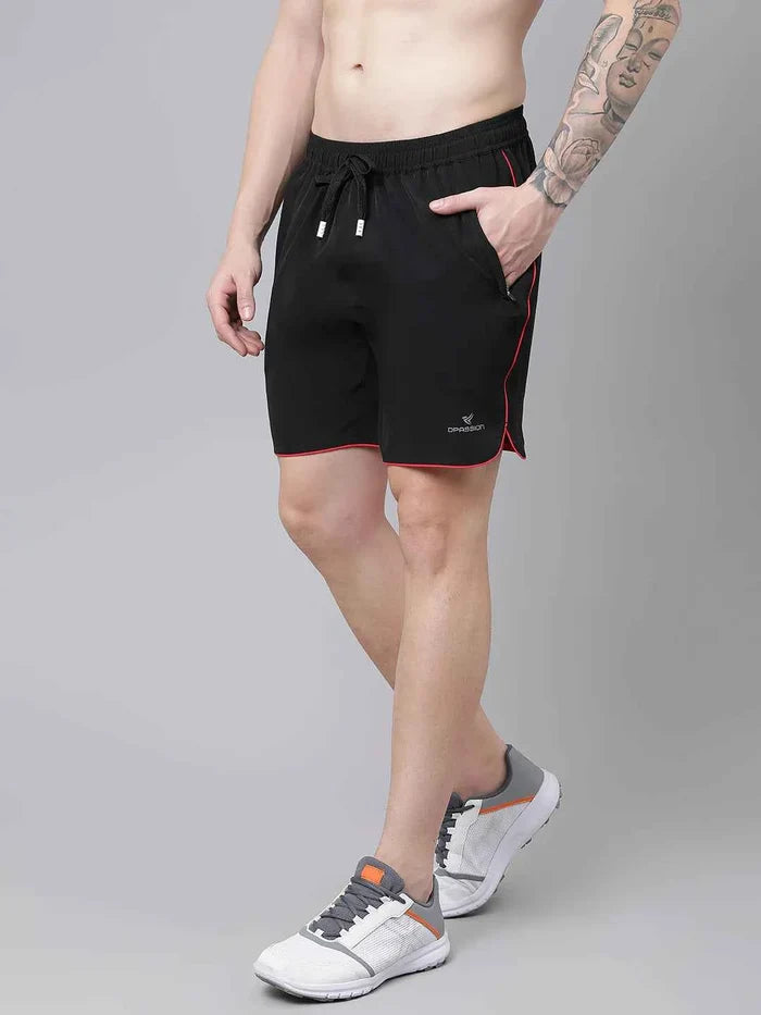 Dpassion Edge Flow Training Shorts Black Red Activewear
