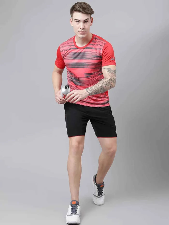 Dpassion Edge Flow Training Shorts Black Red Activewear