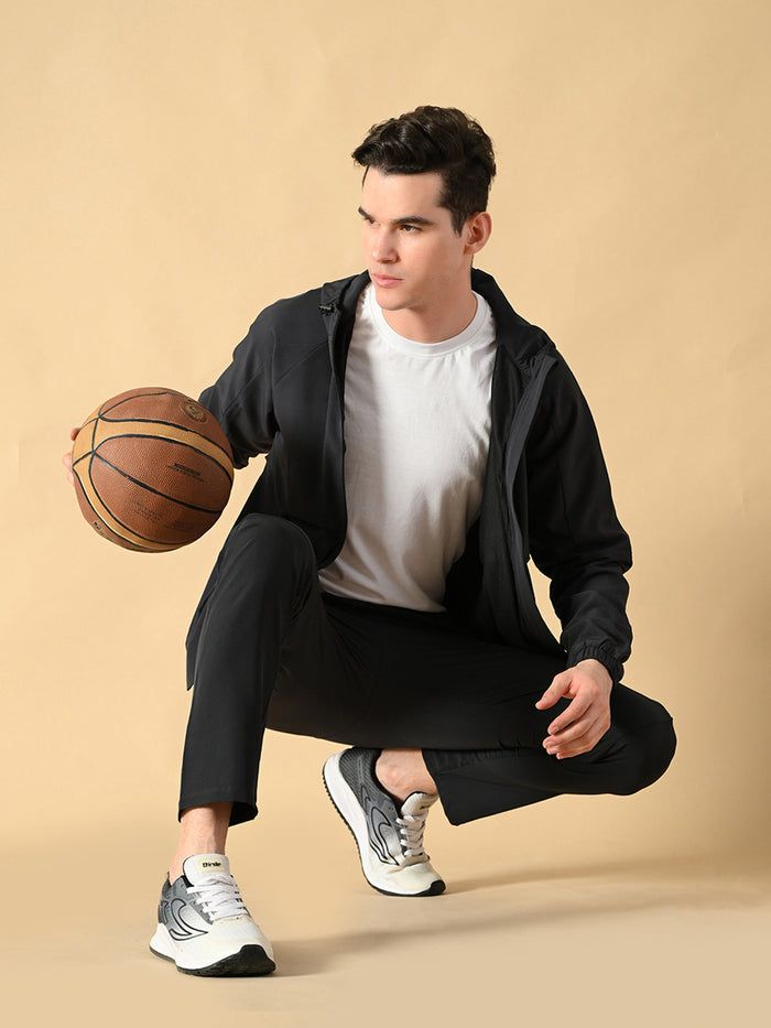 Dpassion Men Hooded Performance Jacket Lightweight Activewear - Dpassion