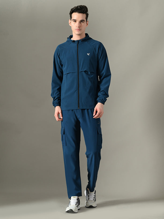 Dpassion Men Hooded Training Jacket Lightweight Gym Performance Activewear - Dpassion