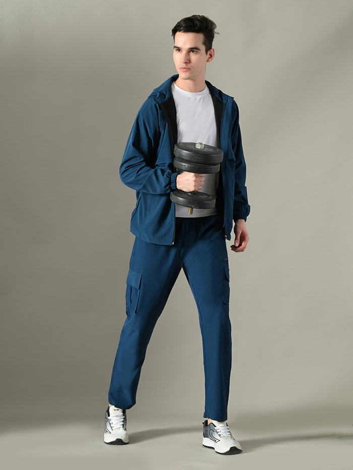 Dpassion Men Hooded Training Jacket Lightweight Gym Performance Activewear - Dpassion