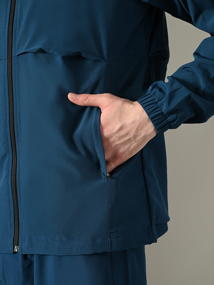 Dpassion Men Hooded Training Jacket Lightweight Gym Performance Activewear - Dpassion
