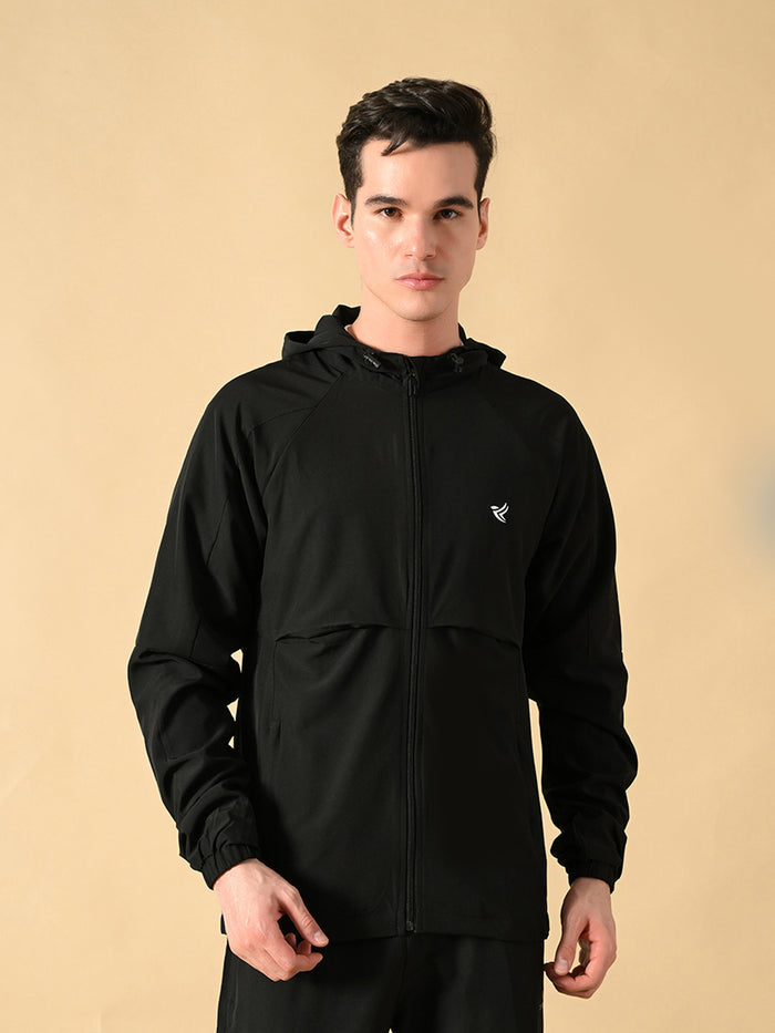 Dpassion Men Hooded Training Jacket Lightweight Performance Activewear - Dpassion